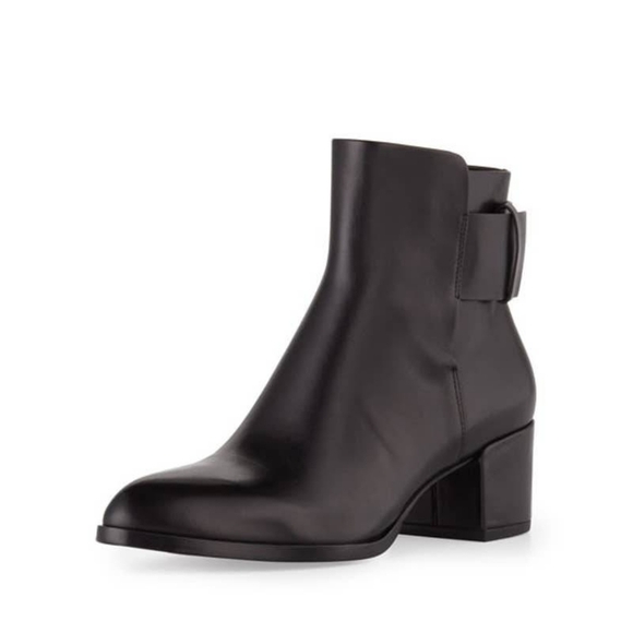 Alexander Wang Shoes - Alexander Wang Anja Black Leather Boots Womens Sz 8.5 Block Heel Buckle Closure.